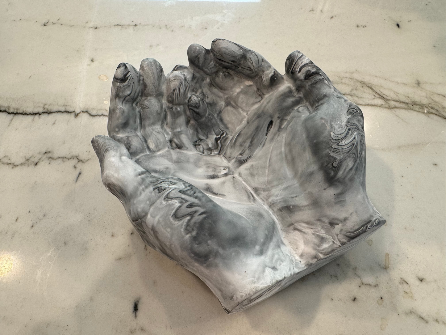 Clasped Hands from Eco-resin
