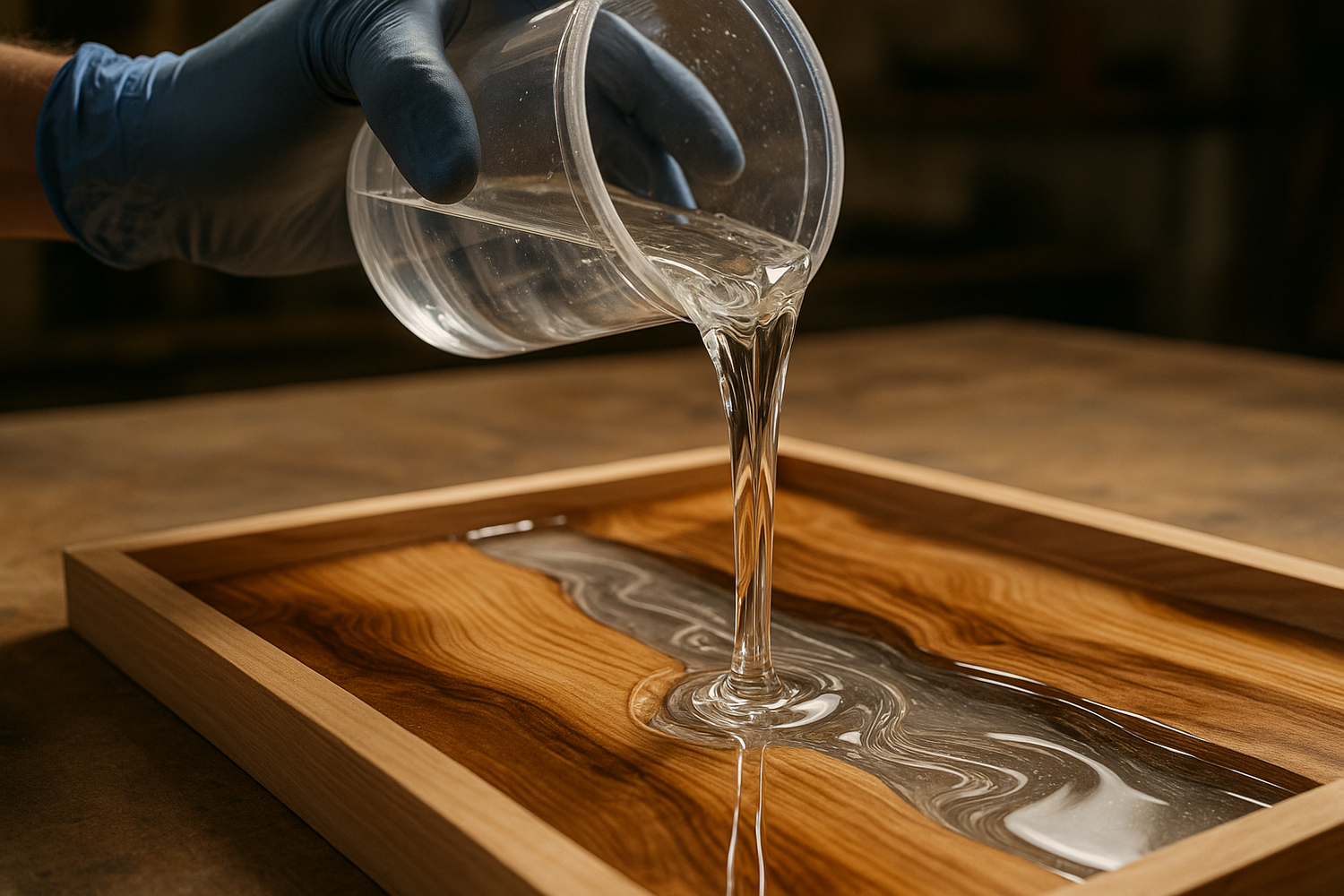 pouring resin